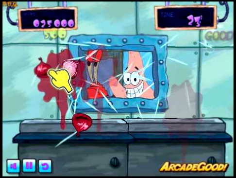 Fruit Ninja Spongebob Губка Боб ниндзя - прохождение игры