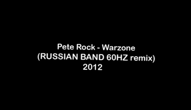 Pete Rock - Warzone (RUSSIAN BAND 60HZ remix) 2012 