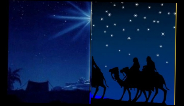 В миг рождения Христа осветила небеса звезда 