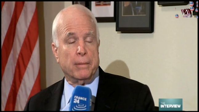 John McCain  Interview 24 France channel 2015 November 19 