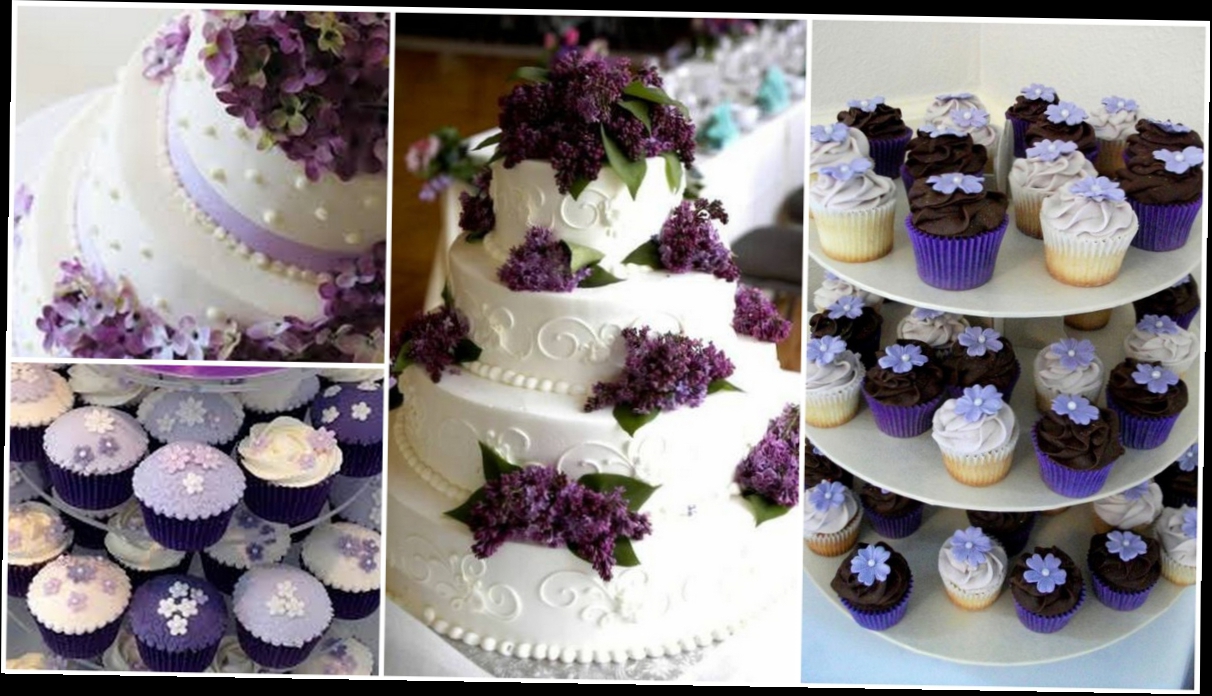 Сиреневая свадьба свадебный торт Свадебный-торт